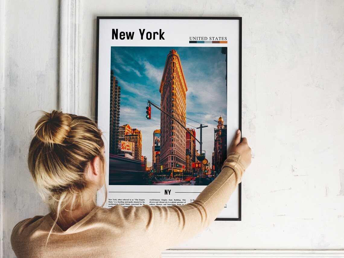New York Travel Poster, Cityscape Wall Art Print - Image 5