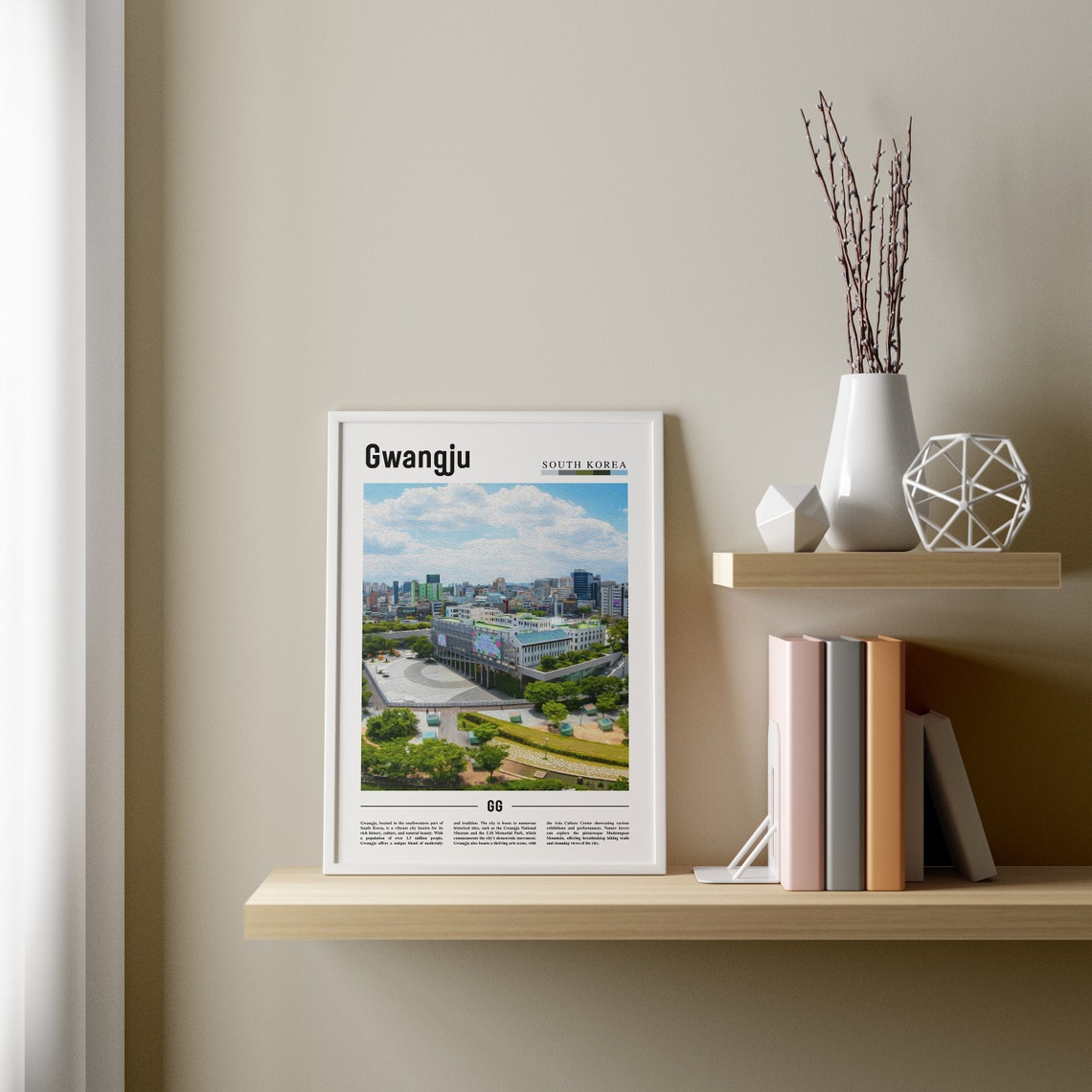 Gwangju Poster Gwangju Print Gwangju Wall Art Asia Print Asia Poster Asia Photo Minimal Travel Poster - Image 3