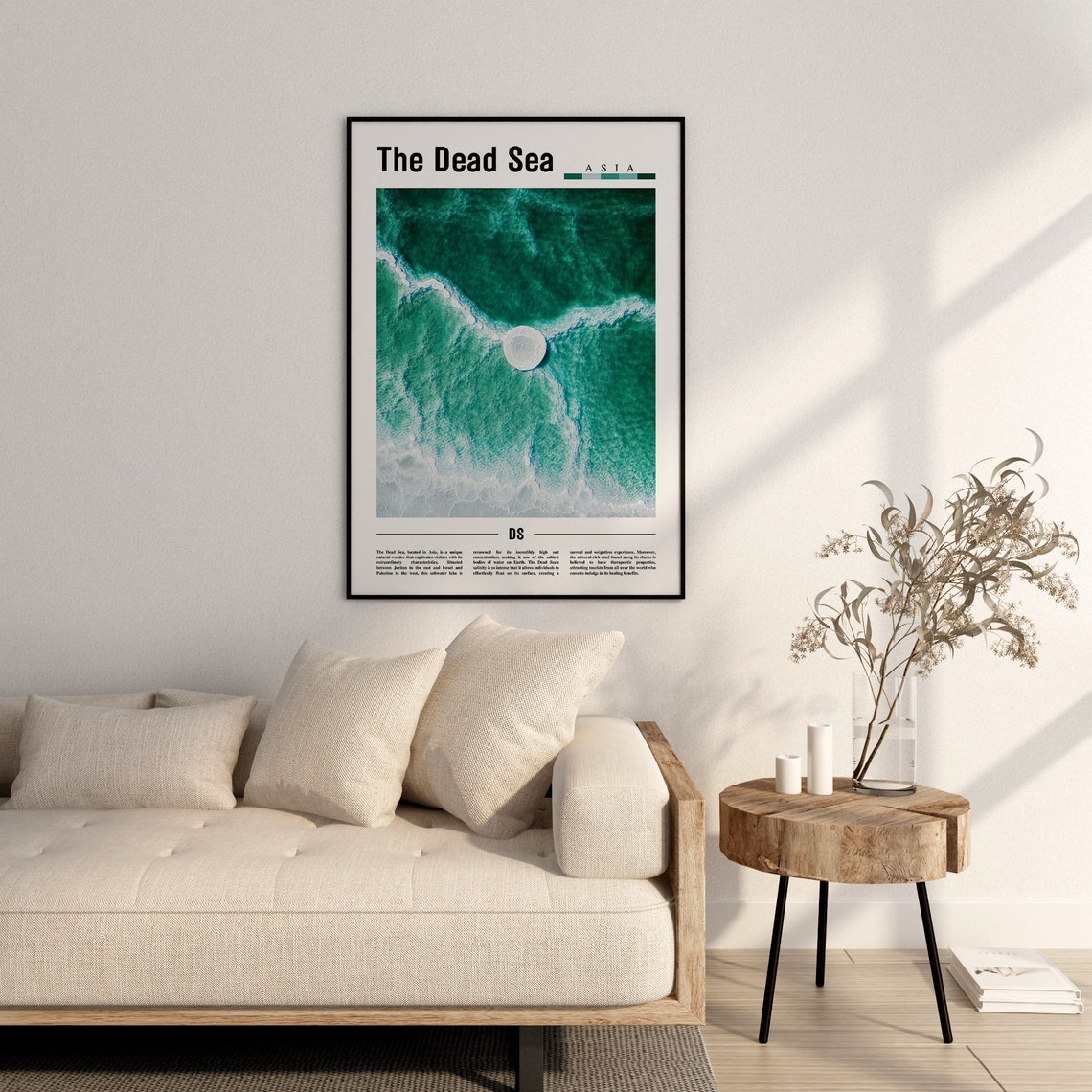 The Dead Sea Poster The Dead Sea Print The Dead Sea Wall Art Asia Print Asia Poster Asia Photo Travel Poster - Image 2