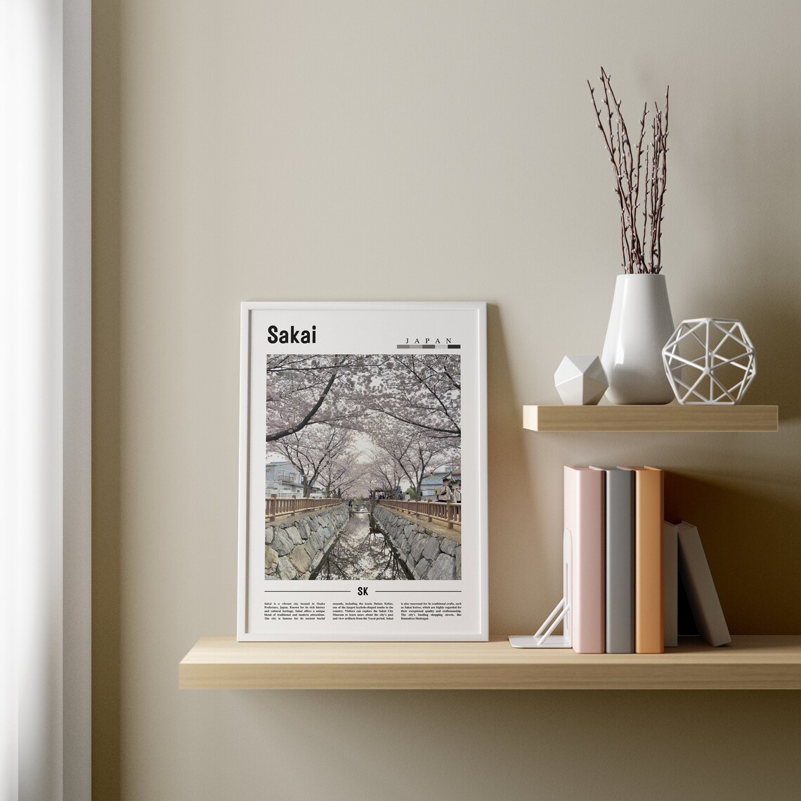 Sakai Poster Sakai Print Sakai Wall Art Asia Print Asia Poster Asia Photo Minimal Travel Poster - Image 3