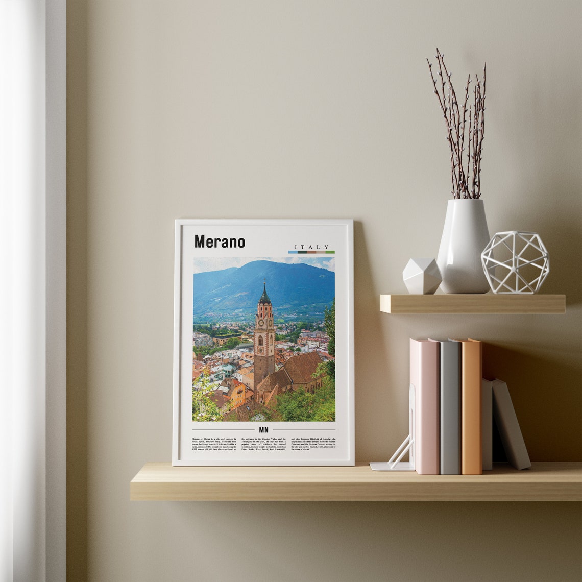 Merano, Italy Minimal Travel Poster - Image 3