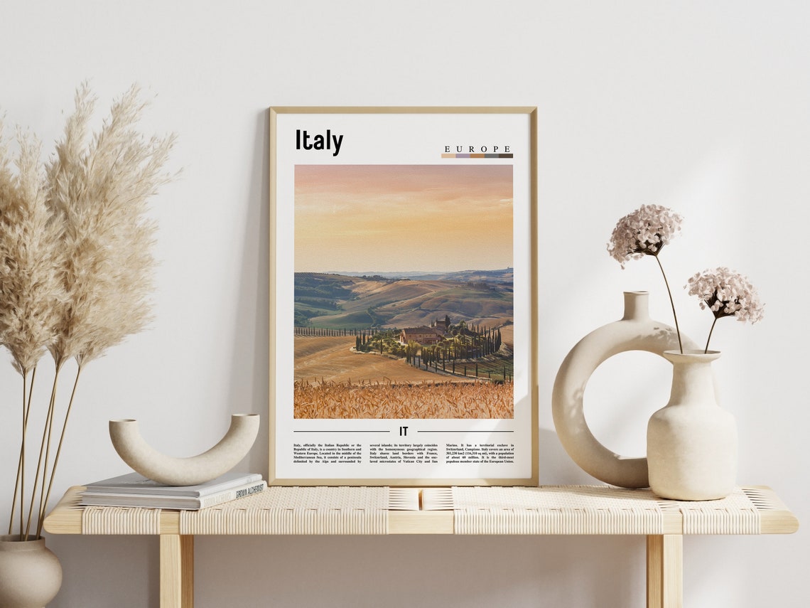 Italy Poster Italy Print Italy Wall Art Italy Photo Italy Poster Italy Print Italy Wall Art Minimal Travel Poster - Image 5