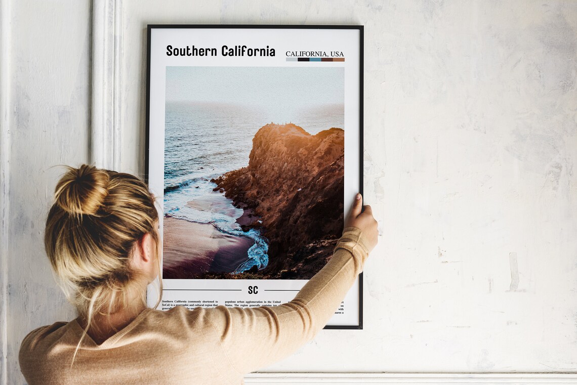 Southern California, Minimal Travel Poster - Image 4