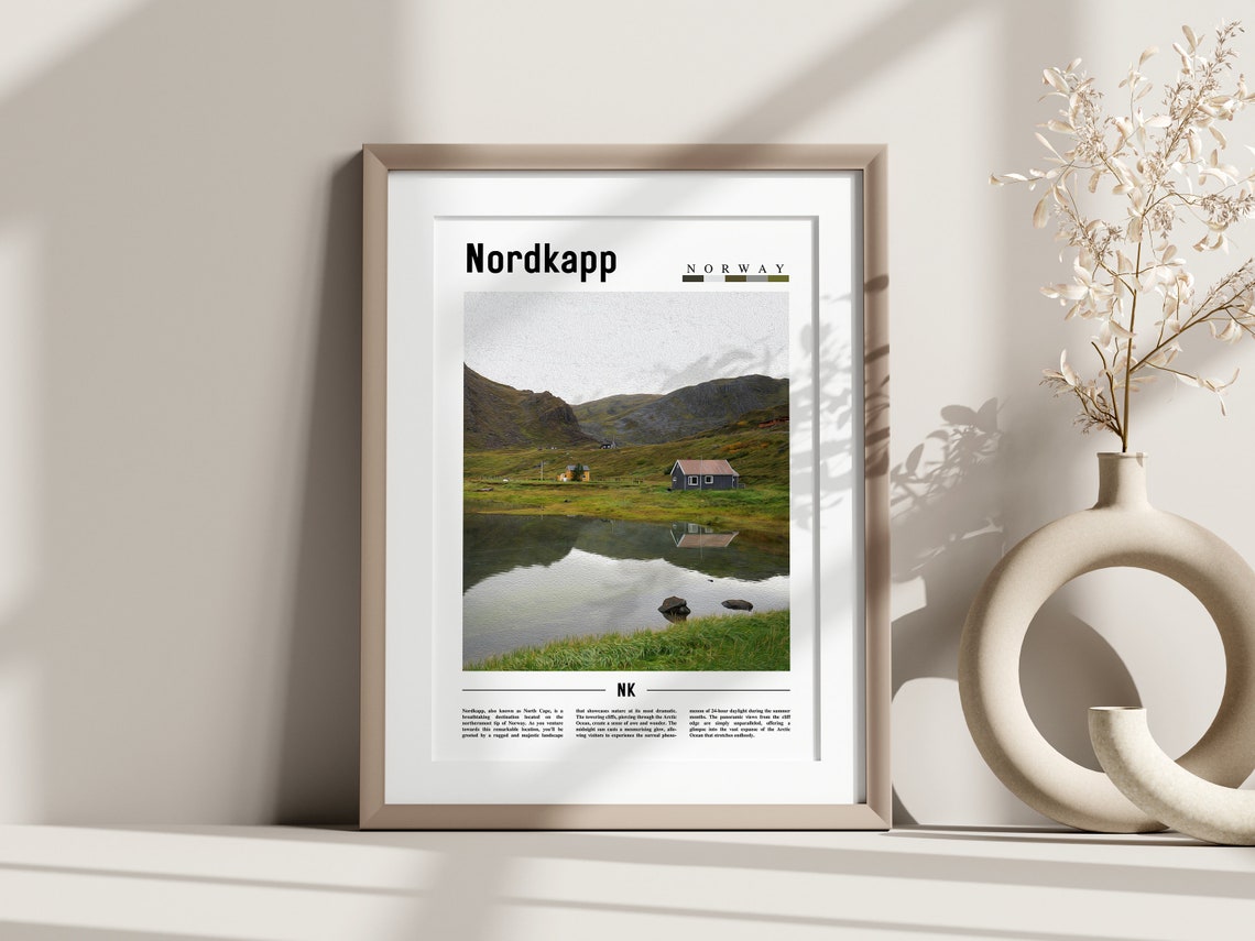 Nordkapp Poster Nordkapp Print Nordkapp Wall Art Europe Photo Europe Poster Europe Print Travel Poster - Image 3
