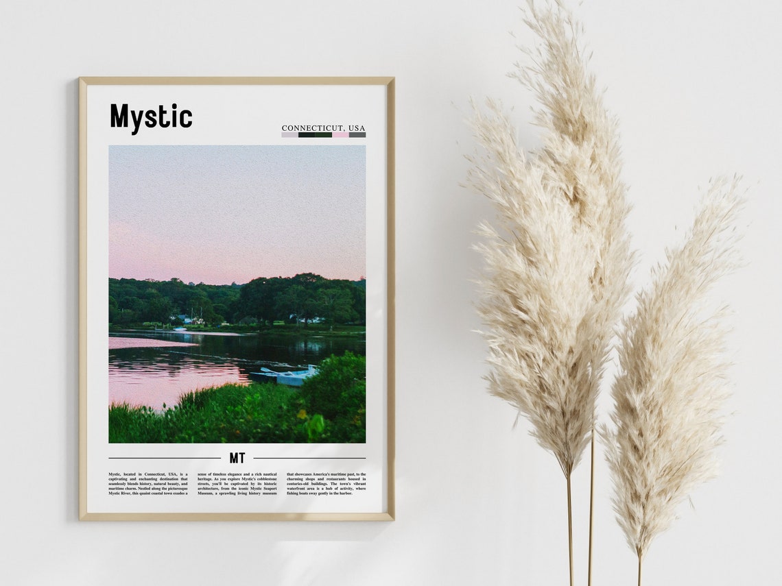 Mystic Poster Mystic Print Mystic Wall Art United States Photo United States Poster United States Print - Image 4