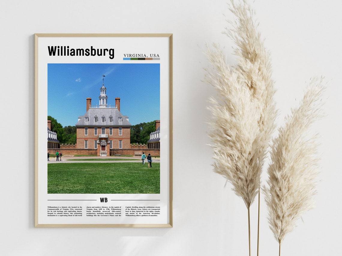 Williamsburg Poster Williamsburg Print Williamsburg Wall Art United States Photo United States Poster United States Print - Image 4