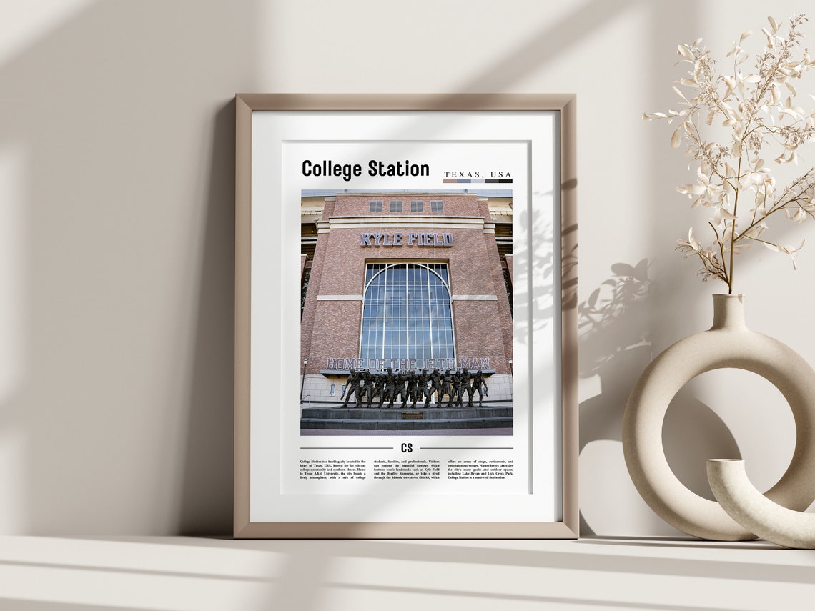 College Station Poster College Station Print College Station Wall Art United States Photo United States Poster United States Print - Image 3
