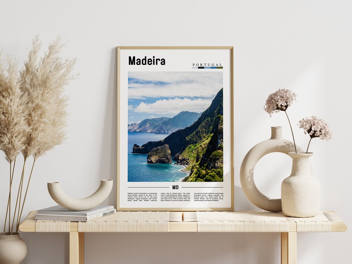 Madeira Poster Madeira Print Madeira Wall Art Europe Photo Europe Poster Europe Print Travel Poster - Image 6