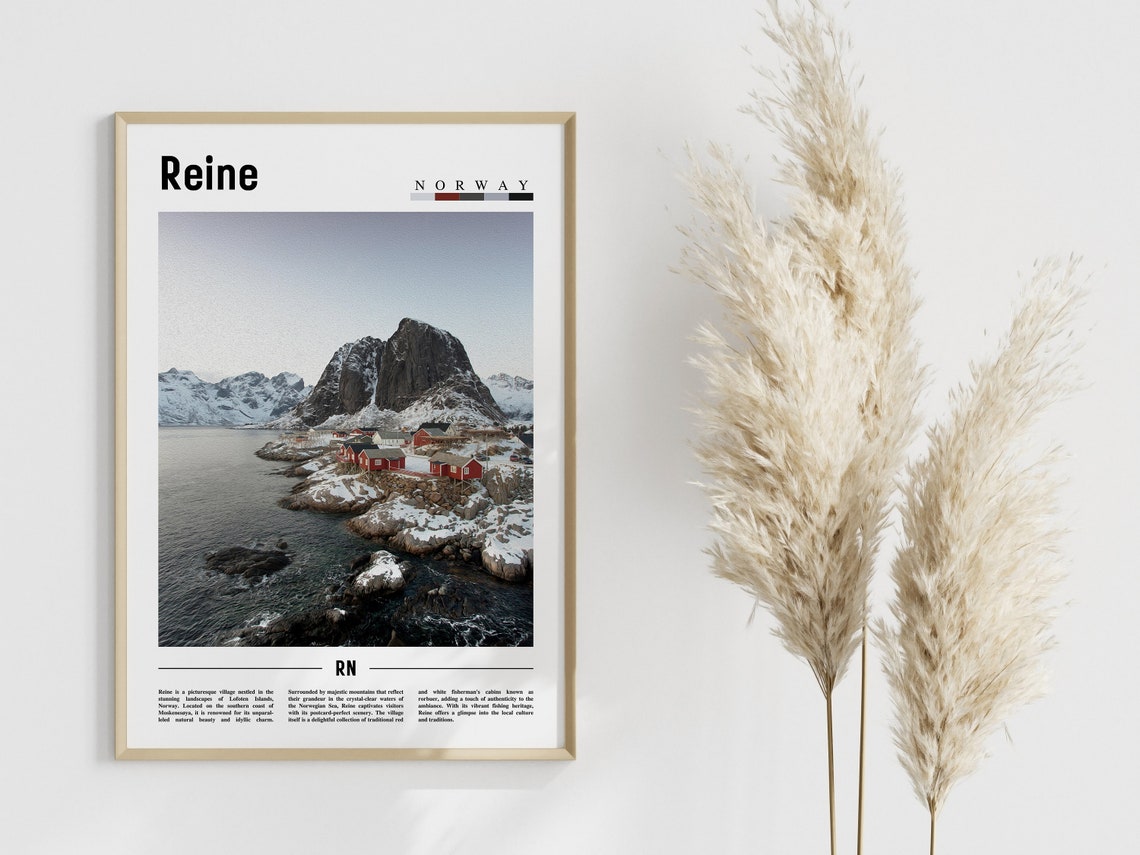 Reine Poster Reine Print Reine Wall Art Europe Photo Europe Poster Europe Print Travel Poster - Image 4