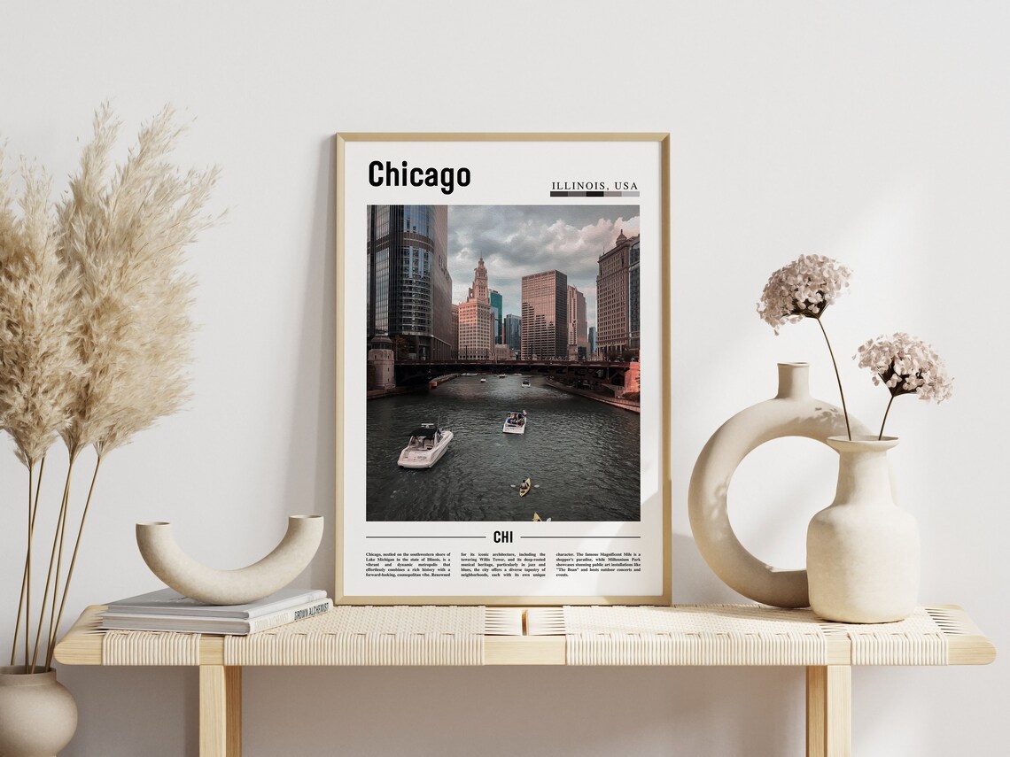 Chicago Travel Poster, United States Photo - Image 6