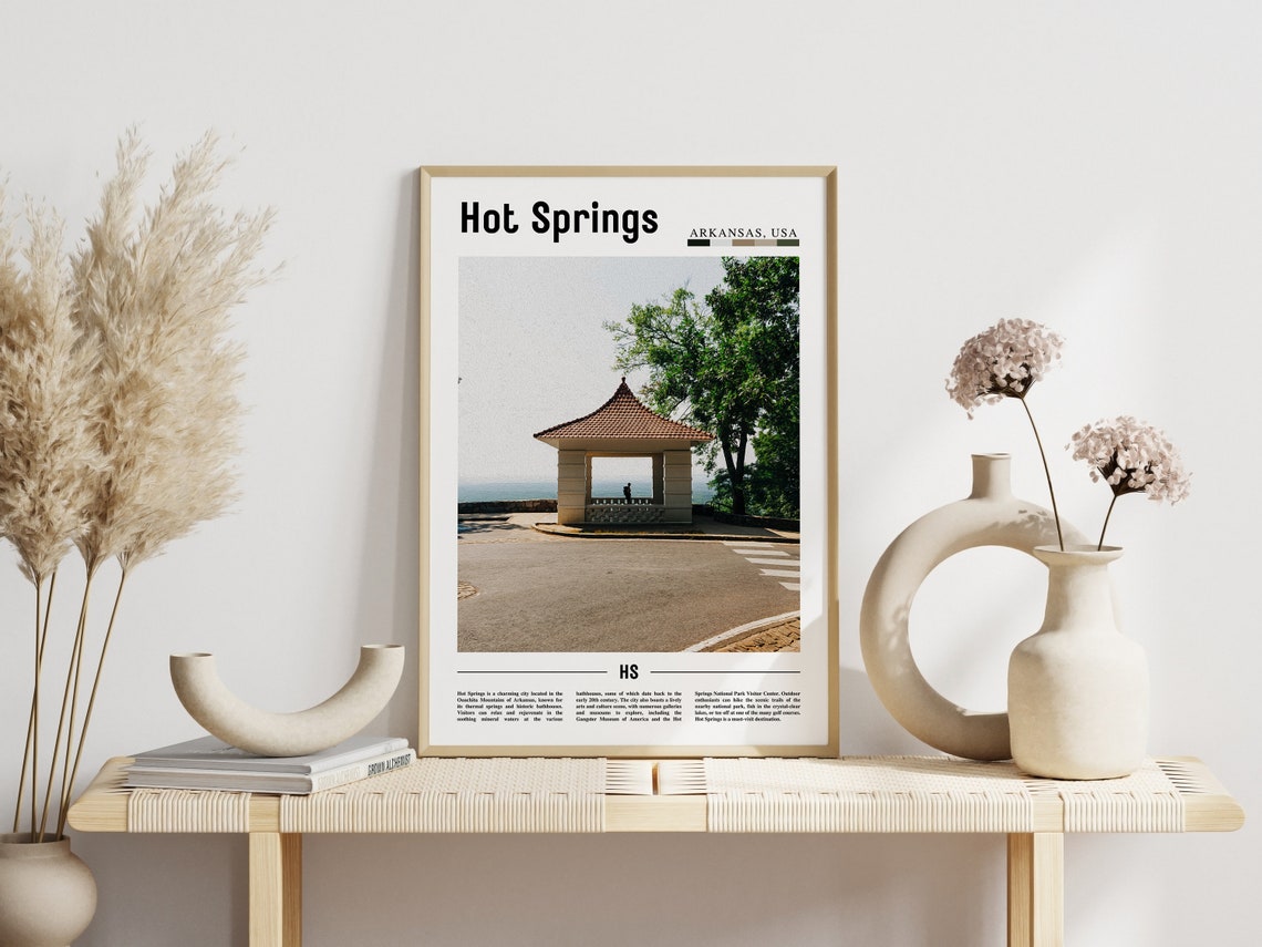 Hot Springs Poster Hot Springs Print Hot Springs Wall Art United States Photo United States Poster United States Print - Image 6
