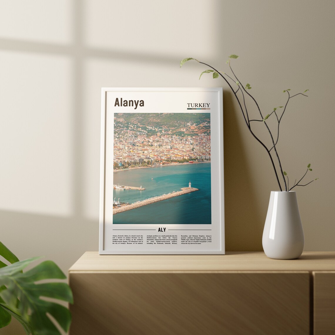 Alanya Travel Poster, Colorful City Artwork - Image 2
