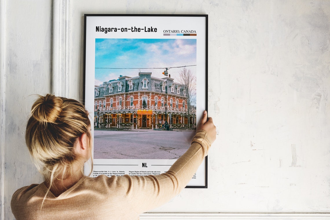 Niagara On The Lake Print Niagara On The Lake Poster Niagara On The Lake Wall Art Minimal Travel Print City Poster Oil Painting Poster - Image 5