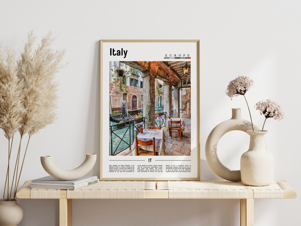 Italy Poster Italy Print Italy Wall Art Italy Photo Italy Poster Italy Print Italy Wall Art Minimal Travel Poster - Image 5