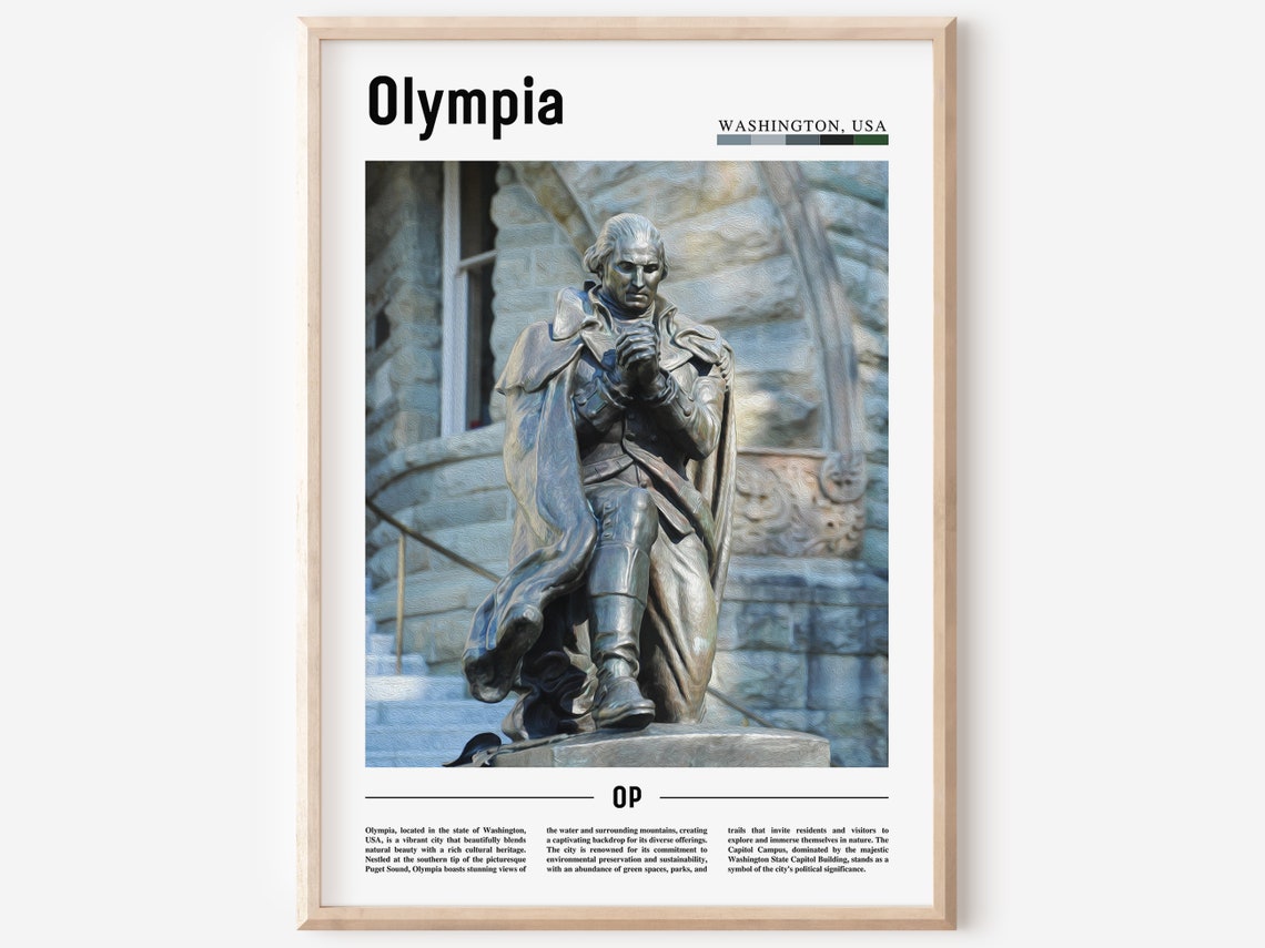 Olympia Poster Olympia Print Olympia Wall Art United States Photo United States Poster United States Print