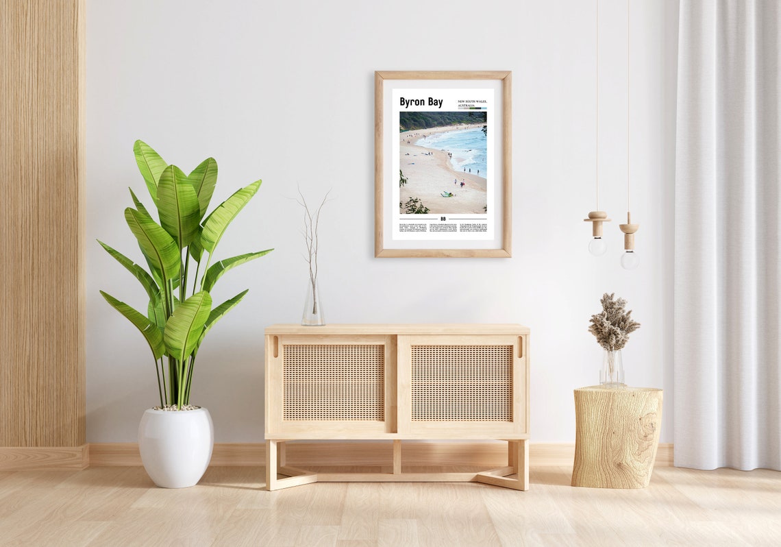 Byron Bay Print Byron Bay Poster Byron Bay Wall Art Oil Painting Poster Colorful City Print City Artwork Travel Artwork Travel Wall Art - Image 6