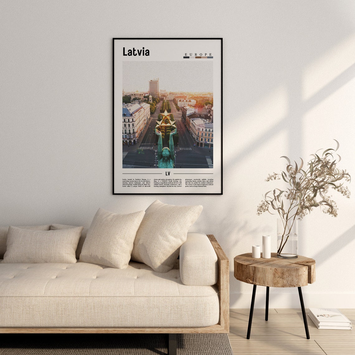Latvia Poster Latvia Print Latvia Wall Art Europe Photo Europe Poster Europe Print Travel Poster - Image 2