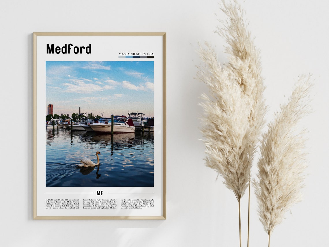 Medford Poster Medford Print Medford Wall Art United States Photo United States Poster United States Print - Image 3