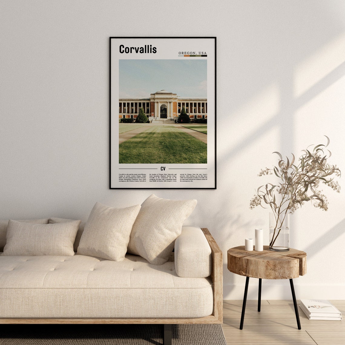 Corvallis Poster Corvallis Print Corvallis Wall Art United States Photo United States Poster United States Print - Image 2