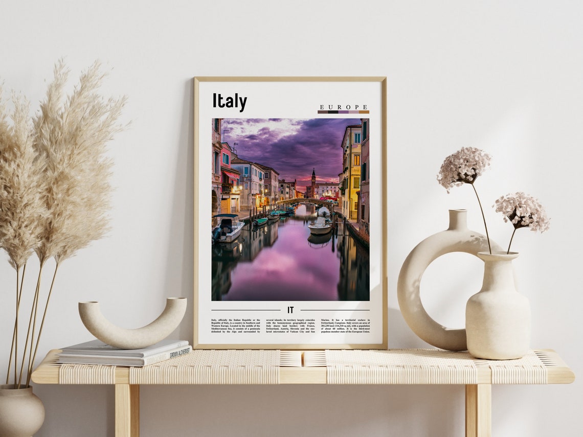 Italy Poster Italy Print Italy Wall Art Italy Photo Italy Poster Italy Print Italy Wall Art Minimal Travel Poster - Image 5