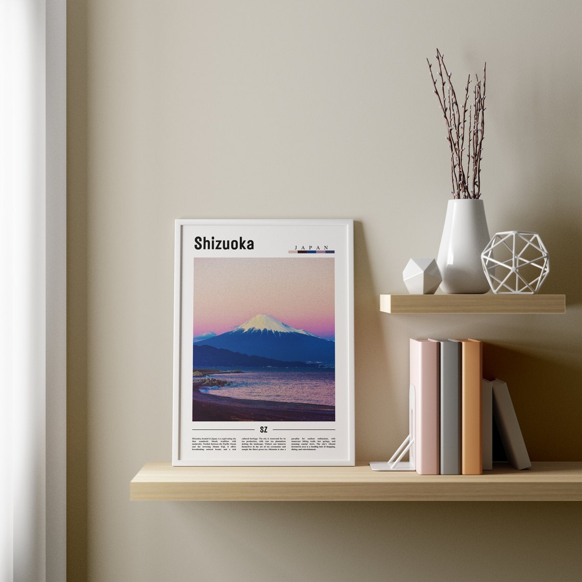 Shizuoka Poster Shizuoka Print Shizuoka Wall Art Asia Print Asia Poster Asia Photo Minimal Travel Poster - Image 3