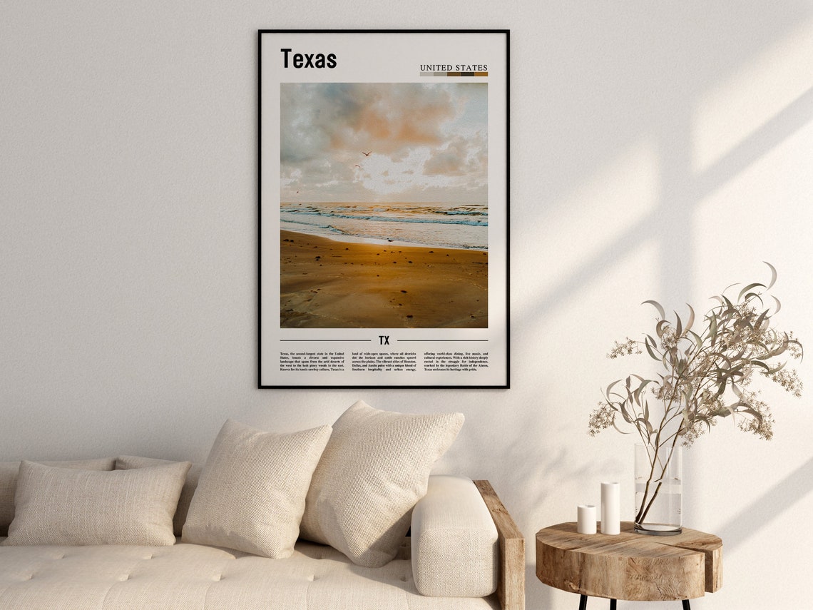 Texas Poster Texas Print Texas Wall Art Texas Photo United States Photo United States Poster United States Print - Image 2