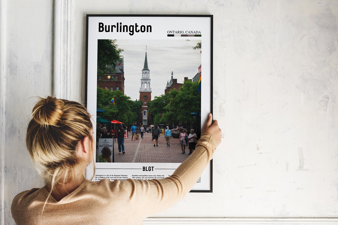 Burlington Minimal Travel Poster, Canada Photo - Image 5