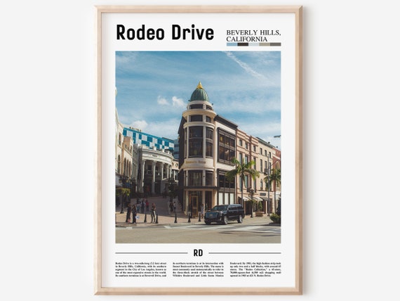 Rodeo Drive Print Rodeo Drive Poster Rodeo Drive Wall Art Minimal Travel Print Minimal City Poster Travel Destination Oil Painting Poster