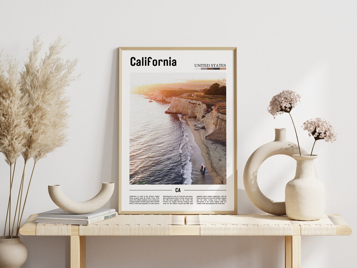 California Minimal Travel Destination, Poster Print - Image 6