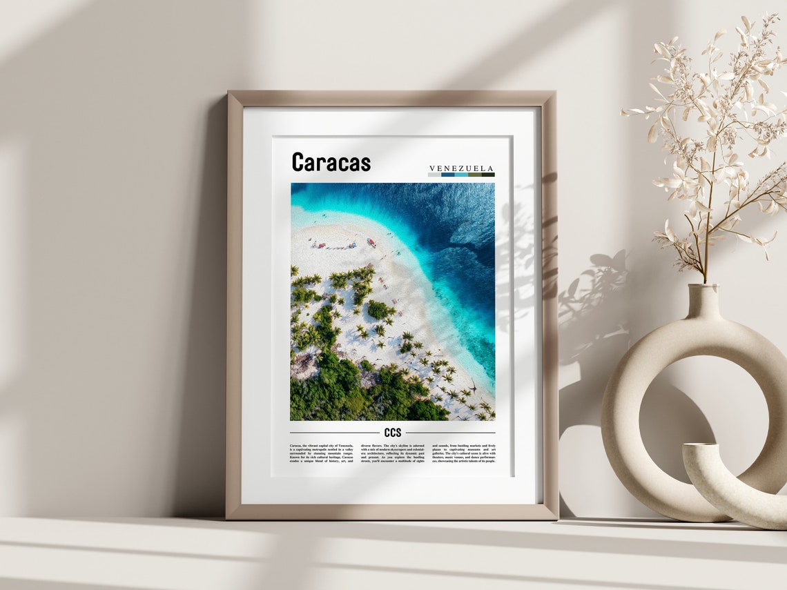 Caracas Poster Caracas Print Caracas Wall Art South America Poster South America Print Travel Poster - Image 3