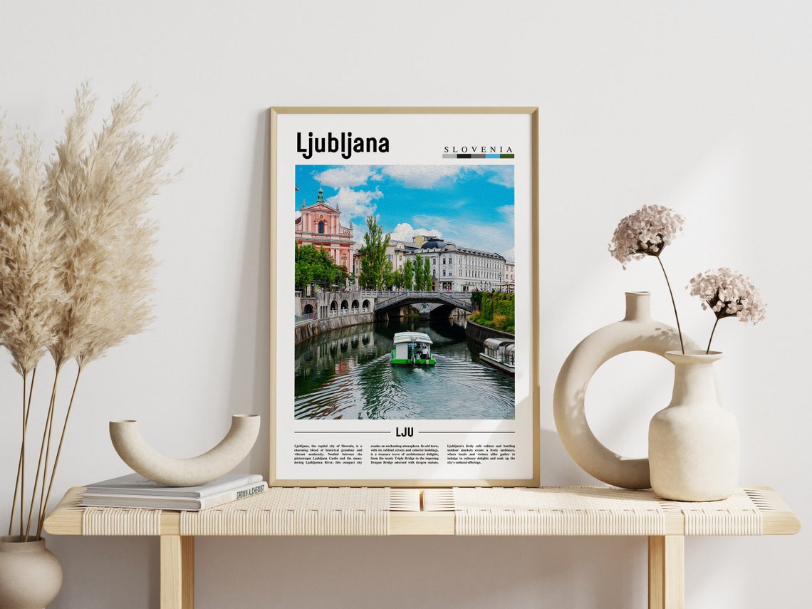 Ljubljana Poster Ljubljana Print Ljubljana Wall Art Europe Photo Europe Poster Europe Print Travel Poster - Image 6