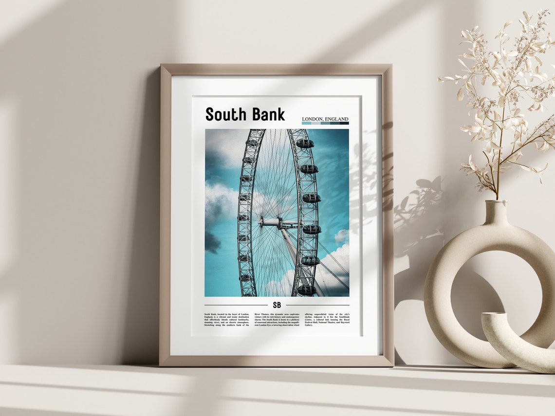 South Bank Poster South Bank Print South Bank Wall Art Europe Photo Europe Poster Europe Print Travel Poster - Image 3