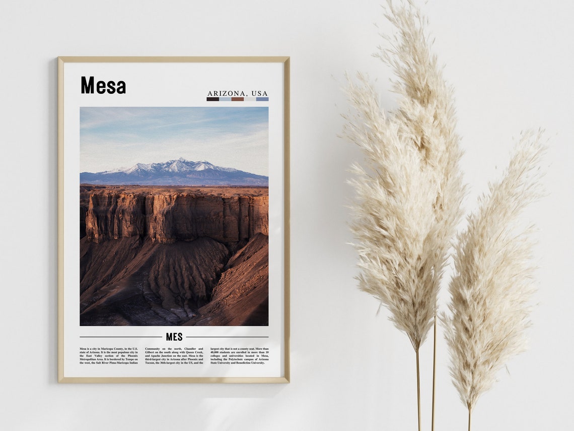 Mesa Poster Mesa Print Mesa Wall Art Mesa Photo United States Photo United States Poster United States Print - Image 3