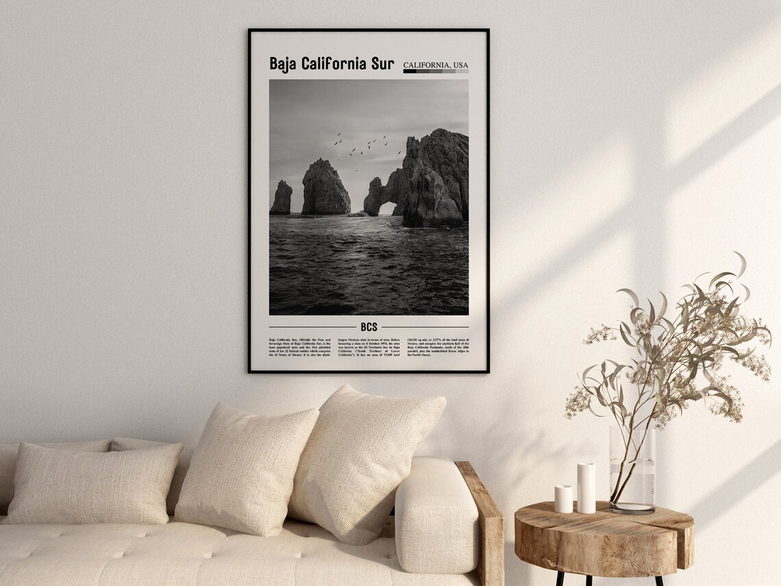Baja California Sur Minimal Travel Poster - Image 2