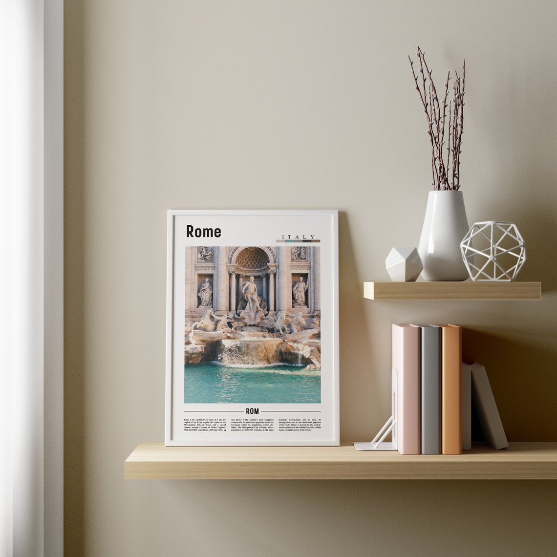 Rome Poster Rome Print Rome Wall Art Italy Photo Italy Poster Italy Print Italy Wall Art Minimal Travel Poster - Image 3