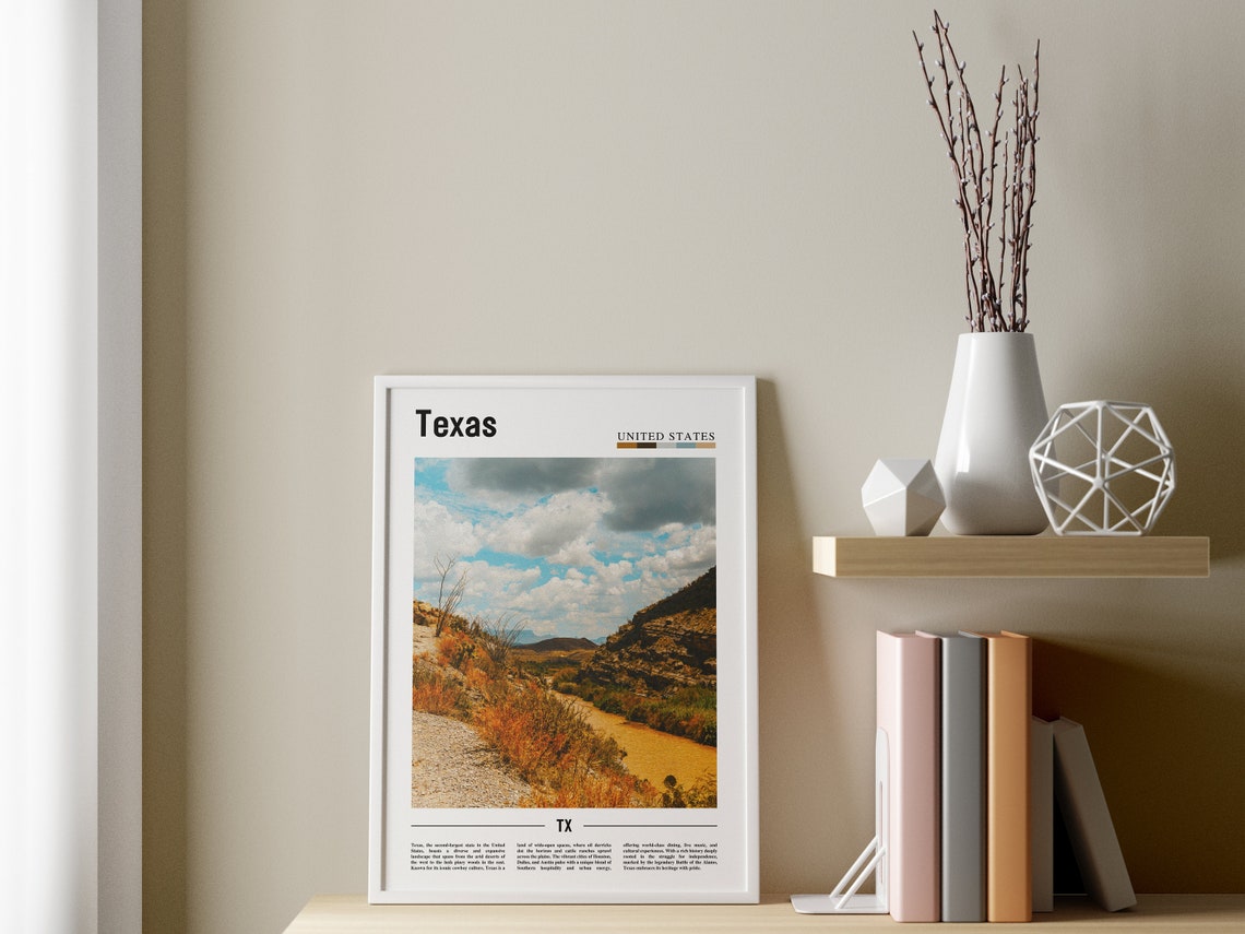 Texas Poster Texas Print Texas Wall Art Texas Photo United States Photo United States Poster United States Print - Image 3
