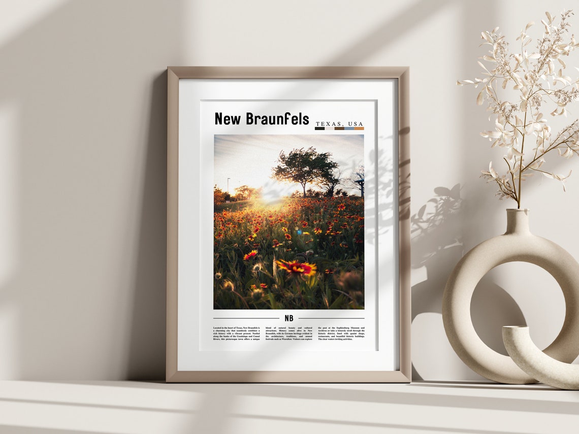 New Braunfels Poster New Braunfels Print New Braunfels Wall Art United States Photo United States Poster United States Print - Image 3