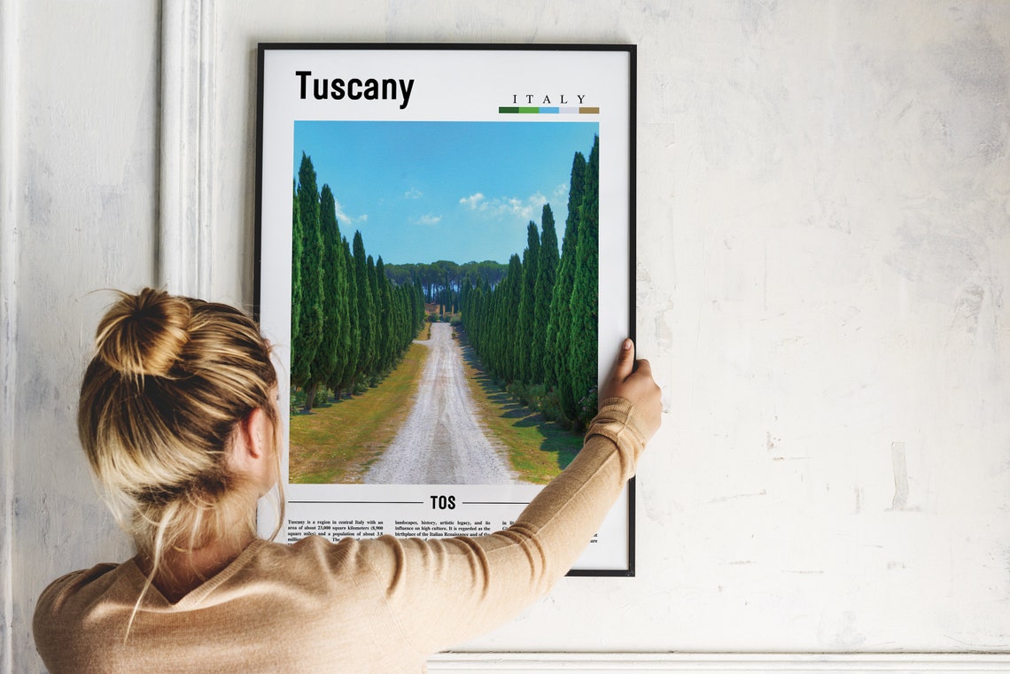 Tuscany Print Tuscany Poster Tuscany Wall Art Italy Photo Italy Poster Italy Print Italy Wall Art Minimal Travel Poster - Image 4