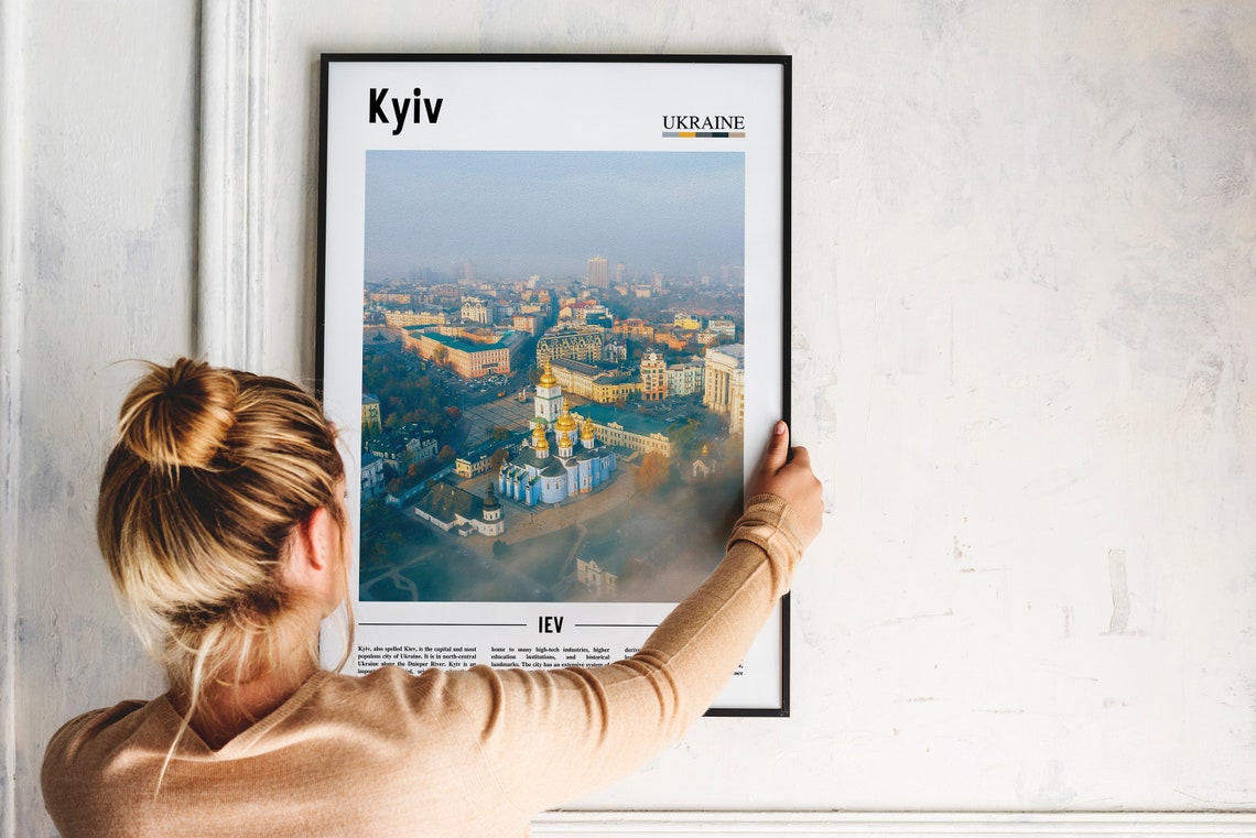 Kyiv Print Kyiv Poster Kyiv Wall Art Oil Painting Poster Colorful City Print City Artwork Travel Artwork Travel Wall Art City Print - Image 4