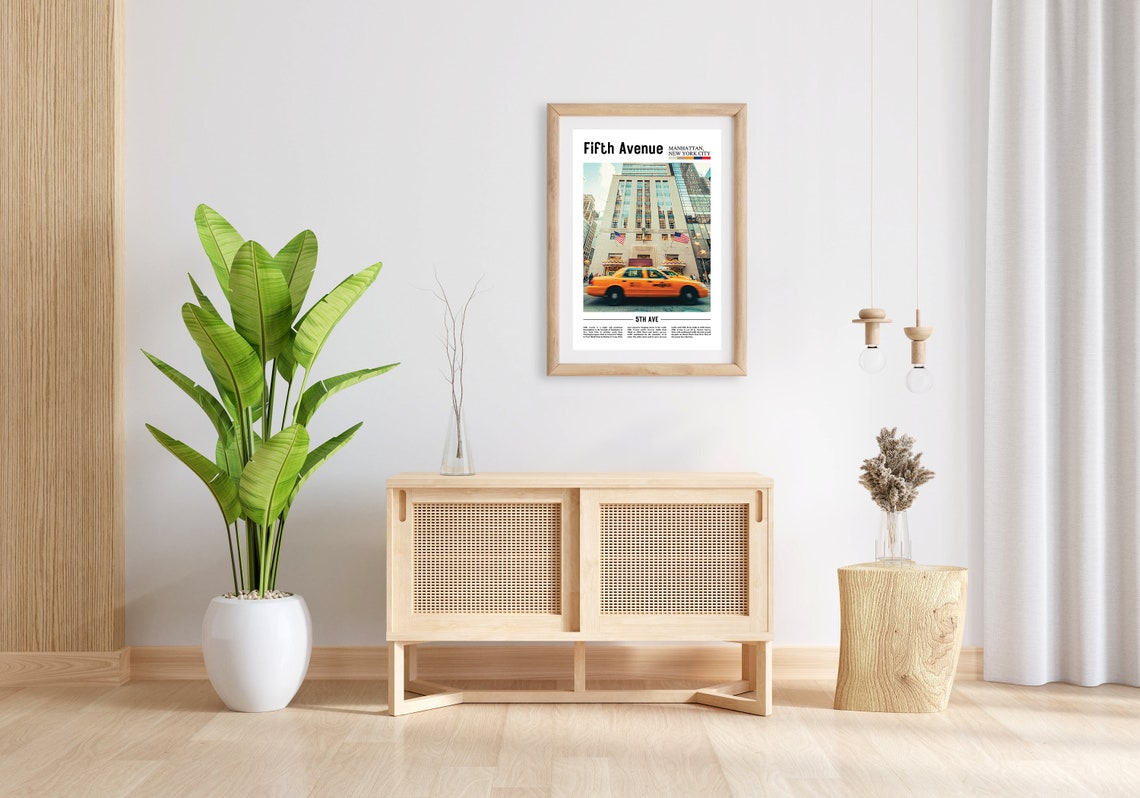 Fifth Avenue Print Fifth Avenue Poster Fifth Avenue Wall Art Oil Painting Poster City Print City Artwork Travel Artwork Travel Wall Art - Image 5