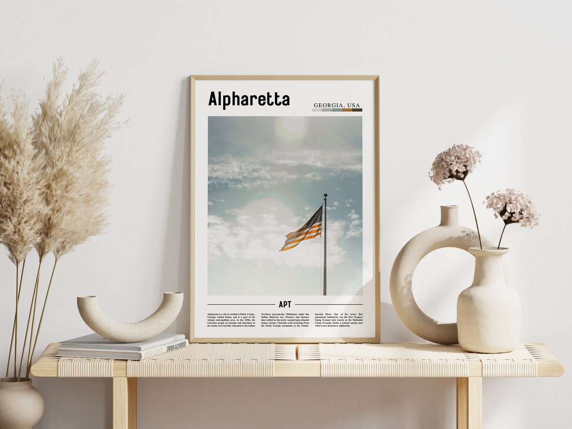 Alpharetta Print Alpharetta Poster Alpharetta Wall Art United States Photo United States Poster United States Print Travel Poster - Image 5