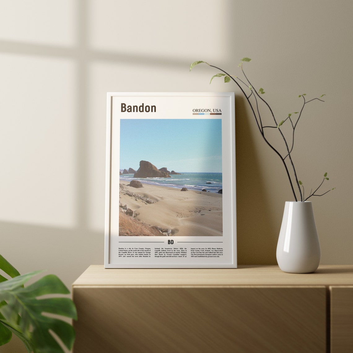 Bandon Print Bandon Poster Bandon Wall Art Oil Painting Poster Colorful City Print City Artwork Travel Artwork Travel Wall Art - Image 2