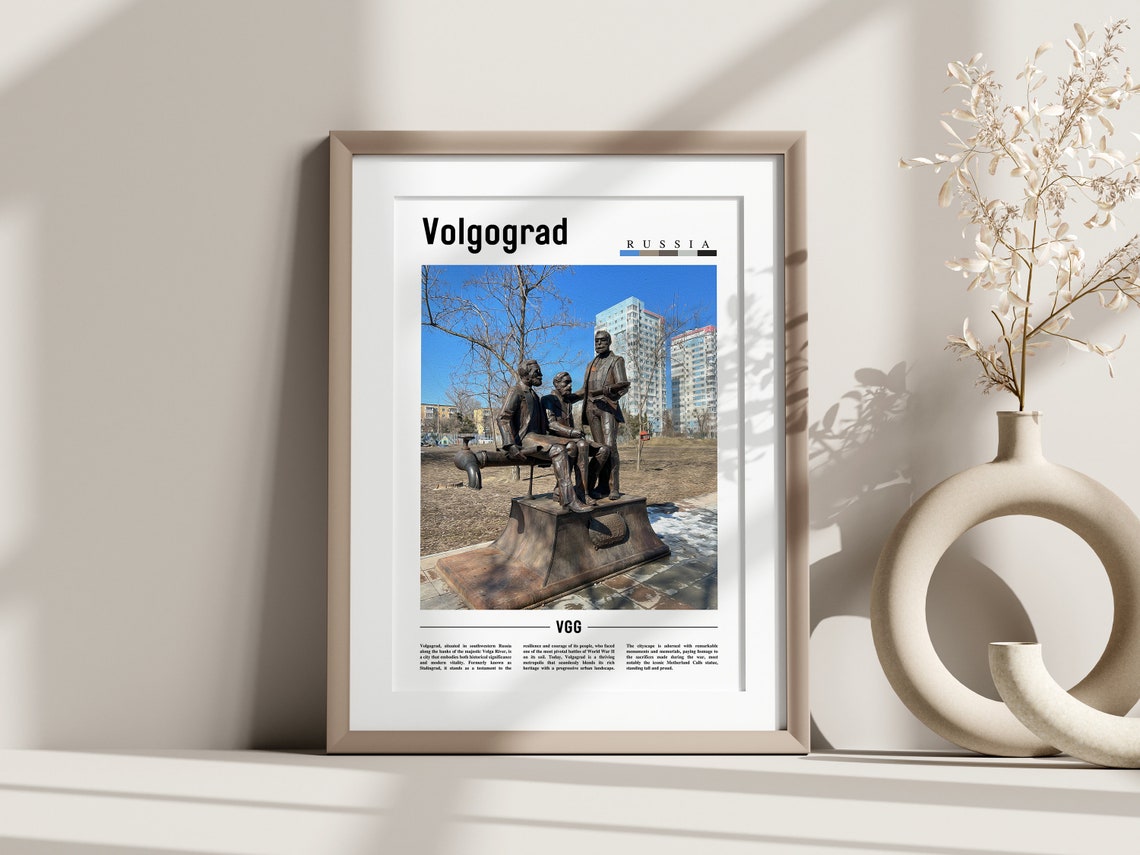 Volgograd Poster Volgograd Print Volgograd Wall Art Europe Photo Europe Poster Europe Print Travel Poster - Image 3