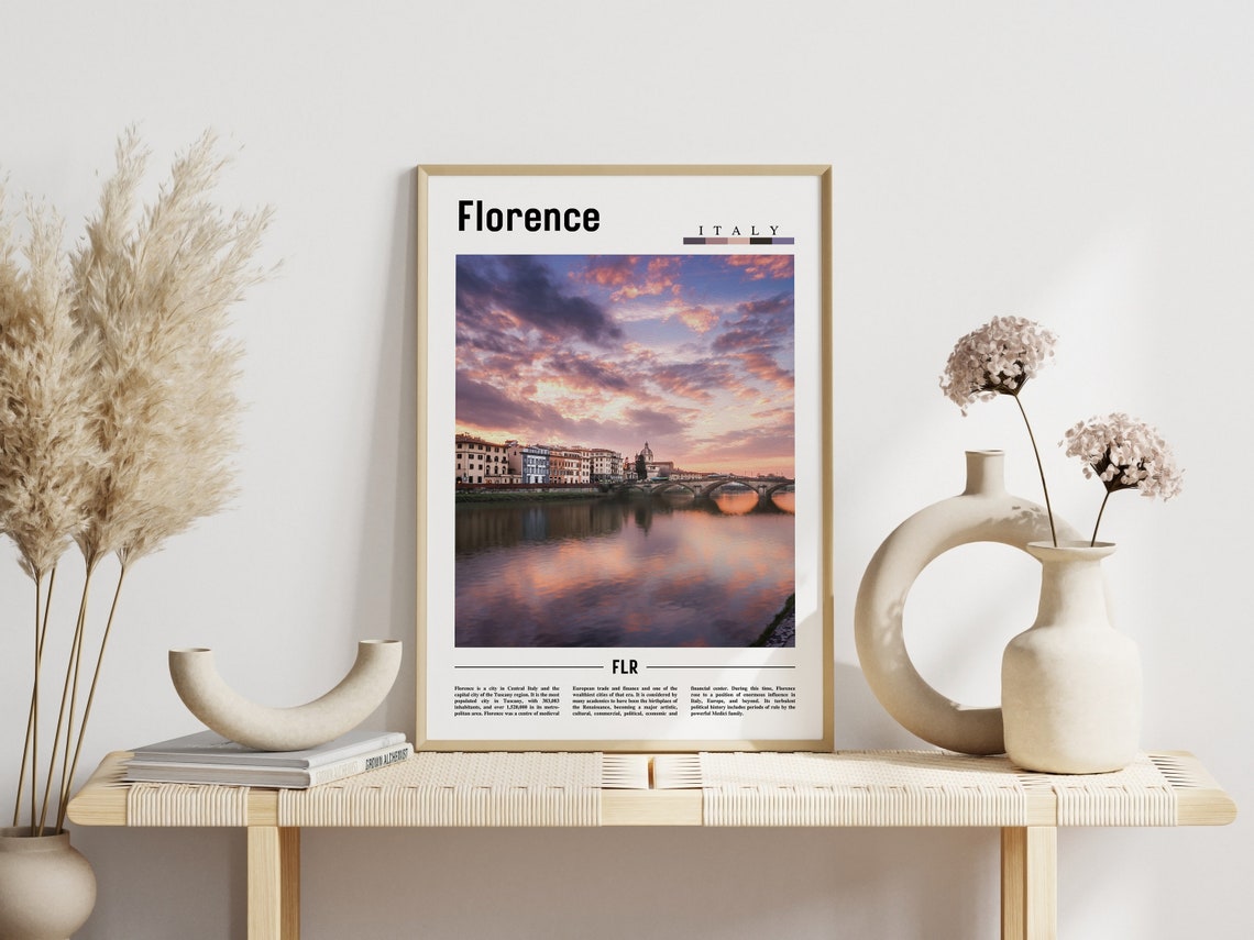 Florence Poster Florence Print Florence Wall Art Italy Photo Italy Poster Italy Print Italy Wall Art Minimal Travel Poster - Image 6