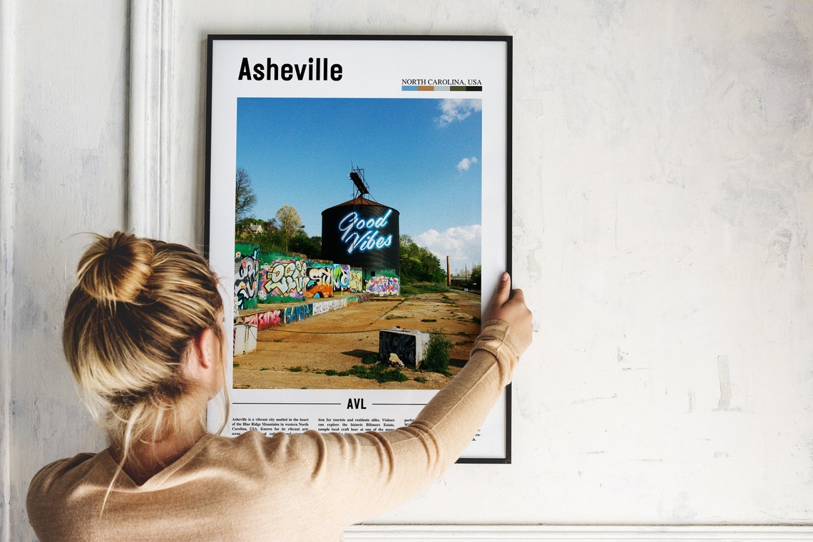 Asheville Poster Asheville Print Asheville Wall Art United States Photo United States Poster United States Print - Image 5