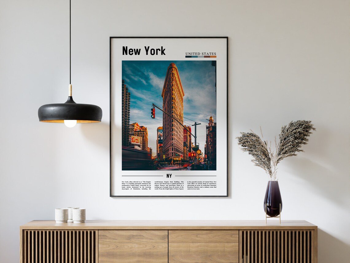 New York Travel Poster, Cityscape Wall Art Print - Image 4