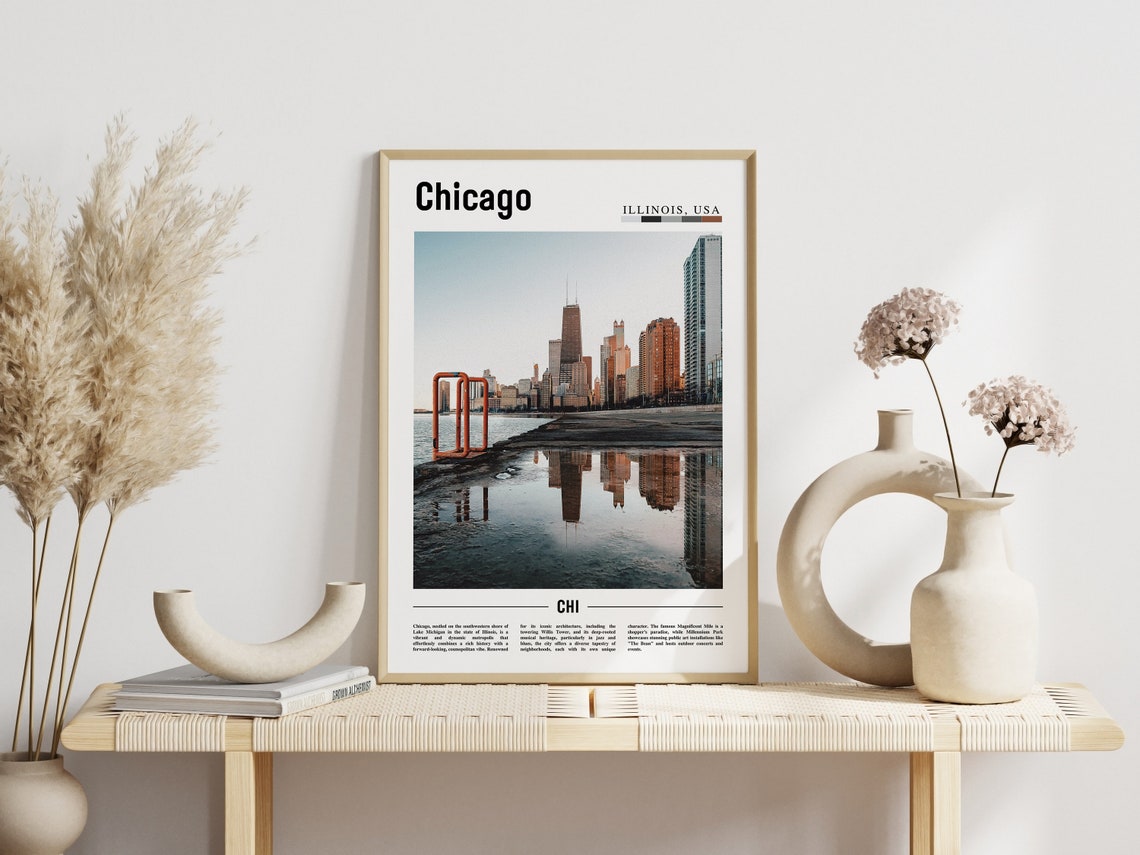 Chicago Print Chicago Poster Chicago Wall Art United States Photo United States Poster United States Print - Image 6