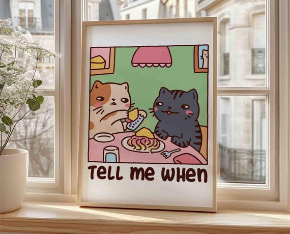 Cats Eating Spaghetti With Cheese Art Print