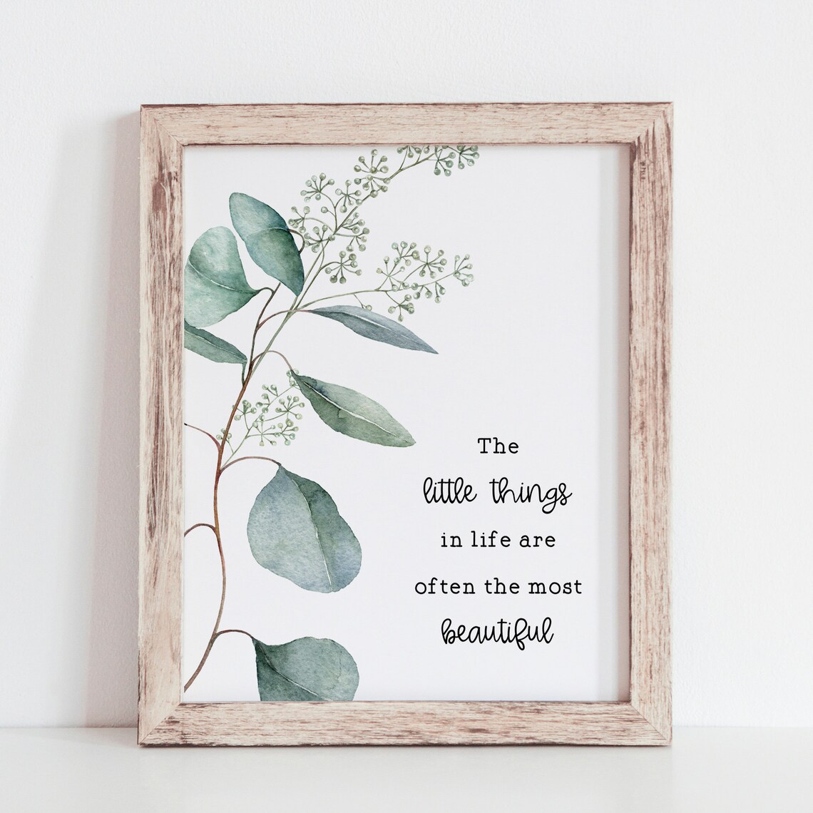 Inspirational Quote With Eucalyptus Art Print - Image 5