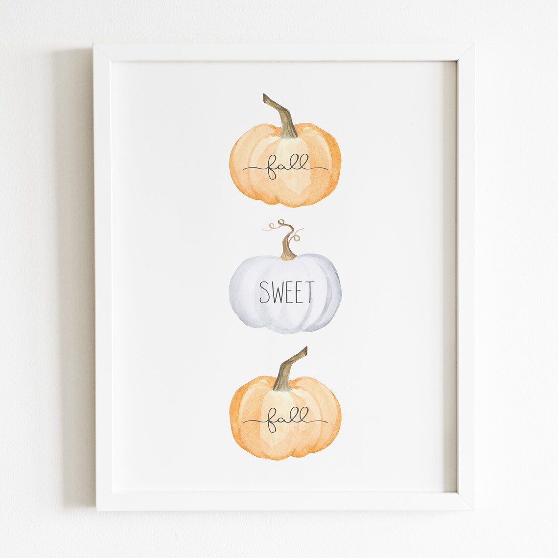 Fall Sweet Fall Autumn Mini Pumpkins Stack Art Print - Image 5